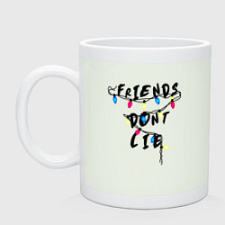 Кружка керамическая Friends dont lie, цвет: фосфор