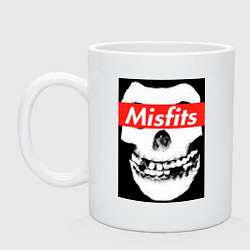 Кружка керамическая Misfits, цвет: белый