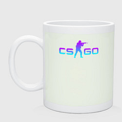 Кружка керамическая CS GO NEON, цвет: фосфор