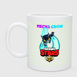 Кружка керамическая BRAWL STARS MECHA CROW, цвет: фосфор