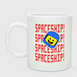 Кружка керамическая Spaceship, цвет: фосфор