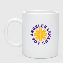 Кружка керамическая Los Angeles Lakers, цвет: белый