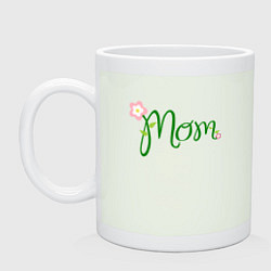 Кружка керамическая Green mom, цвет: фосфор