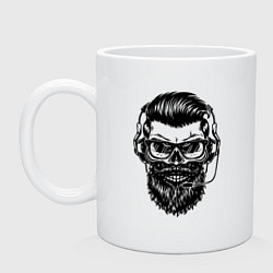 Кружка керамическая Hipster, цвет: белый