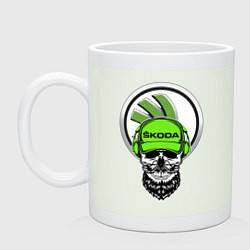 Кружка керамическая Шкодавод спина Z, цвет: фосфор