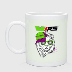 Кружка керамическая Skoda RS Шкода РС Z, цвет: фосфор