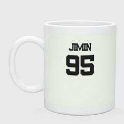 Кружка керамическая BTS - Jimin 95, цвет: фосфор