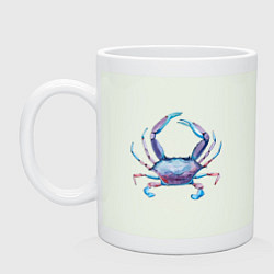 Кружка керамическая Крабик рисунок, цвет: фосфор