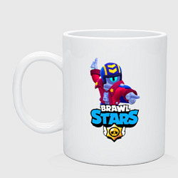 Кружка керамическая STU - Brawl Stars, цвет: белый