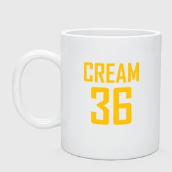 Кружка керамическая CREAM 36, цвет: белый