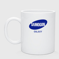 Кружка керамическая Samogon galaxy, цвет: белый
