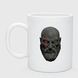 Кружка керамическая Kratos ART, цвет: белый