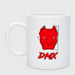 Кружка керамическая DMX Pitbull, цвет: белый