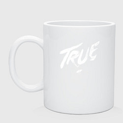 Кружка керамическая TRUE AVICII, цвет: белый
