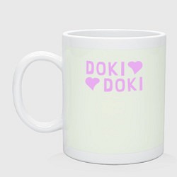 Кружка керамическая Doki Doki Доки Доки Z, цвет: фосфор