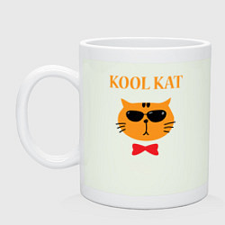 Кружка керамическая Kool kat, цвет: фосфор