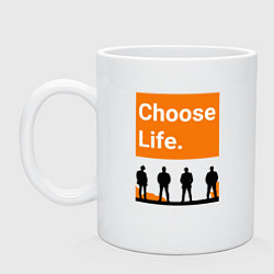 Кружка керамическая Choose Life, цвет: белый