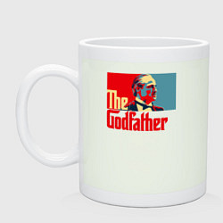 Кружка керамическая Godfather logo, цвет: фосфор