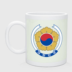 Кружка керамическая Корея Корейский герб, цвет: фосфор