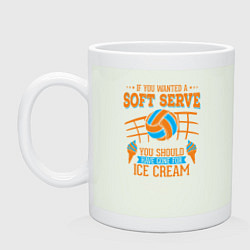 Кружка керамическая Volley - Soft Serve, цвет: фосфор
