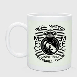 Кружка керамическая Real Madrid MFC, цвет: фосфор