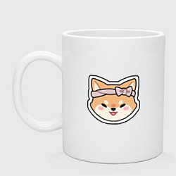 Кружка керамическая Тарумару, цвет: белый