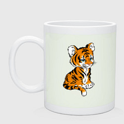 Кружка керамическая Little Tiger, цвет: фосфор