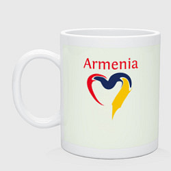 Кружка керамическая Armenia Heart, цвет: фосфор