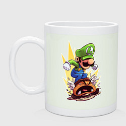 Кружка керамическая Angry Luigi, цвет: фосфор