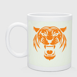 Кружка керамическая Orange - Tiger, цвет: фосфор