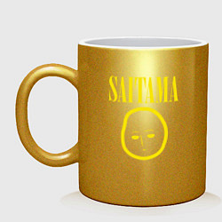 Кружка керамическая SAITAMA NIRVANA, цвет: золотой
