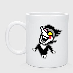 Кружка керамическая Spamton Deltarune Спамтон Дельтарун, цвет: белый