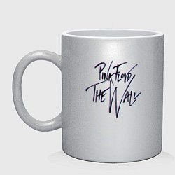 Кружка керамическая ПИНК ФЛОЙД ГЛИТЧ PINK FLOYD LOGO, цвет: серебряный