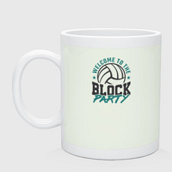 Кружка керамическая Welcome to the block party, цвет: фосфор