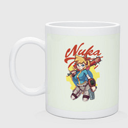 Кружка керамическая Fallout Nuka Cola Hero Pop art, цвет: фосфор