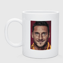 Кружка керамическая Francesco Totti Roma Italy, цвет: белый