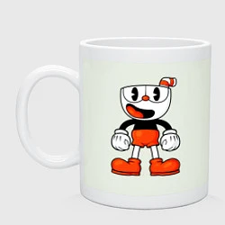 Кружка керамическая Cuphead красная чашечка, цвет: фосфор