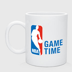 Кружка керамическая NBA Game Time, цвет: белый