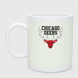 Кружка керамическая Chicago deers, цвет: фосфор