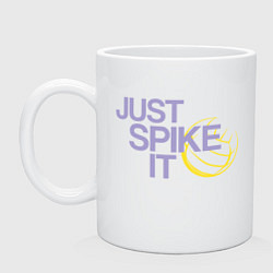 Кружка керамическая Just Spike It, цвет: белый