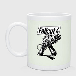 Кружка керамическая Fallout 4 Hero!, цвет: фосфор