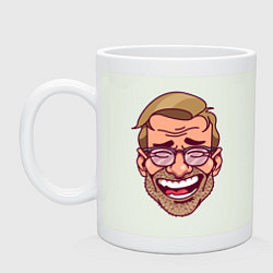 Кружка керамическая Klopp Smile, цвет: фосфор