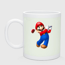 Кружка керамическая Марио - крутейший гольфист Super Mario, цвет: фосфор