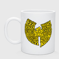 Кружка керамическая Wu Names, цвет: белый