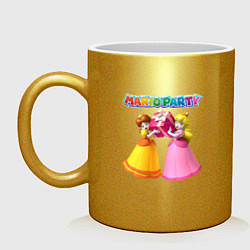 Кружка керамическая Mario Party Nintendo, цвет: золотой
