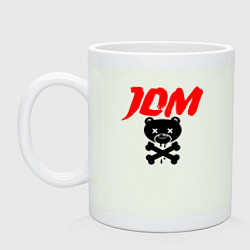 Кружка керамическая JDM Bear Japan, цвет: фосфор