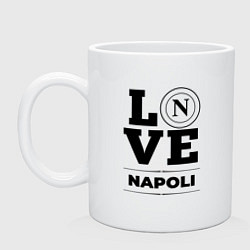 Кружка керамическая Napoli Love Классика, цвет: белый