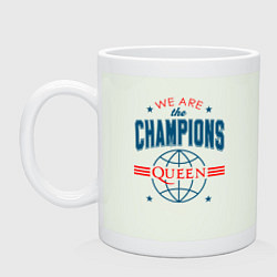 Кружка керамическая QUEEN WE ARE THE CHAMPIONS, цвет: фосфор