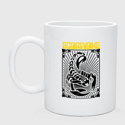 Кружка керамическая Scorpions - Rock Believer, цвет: белый