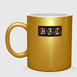 Кружка керамическая HFC HELLFIRE CLUB, цвет: золотой
